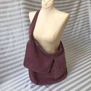 Large Mauve Shoulder/Crossbody Hobo Bag